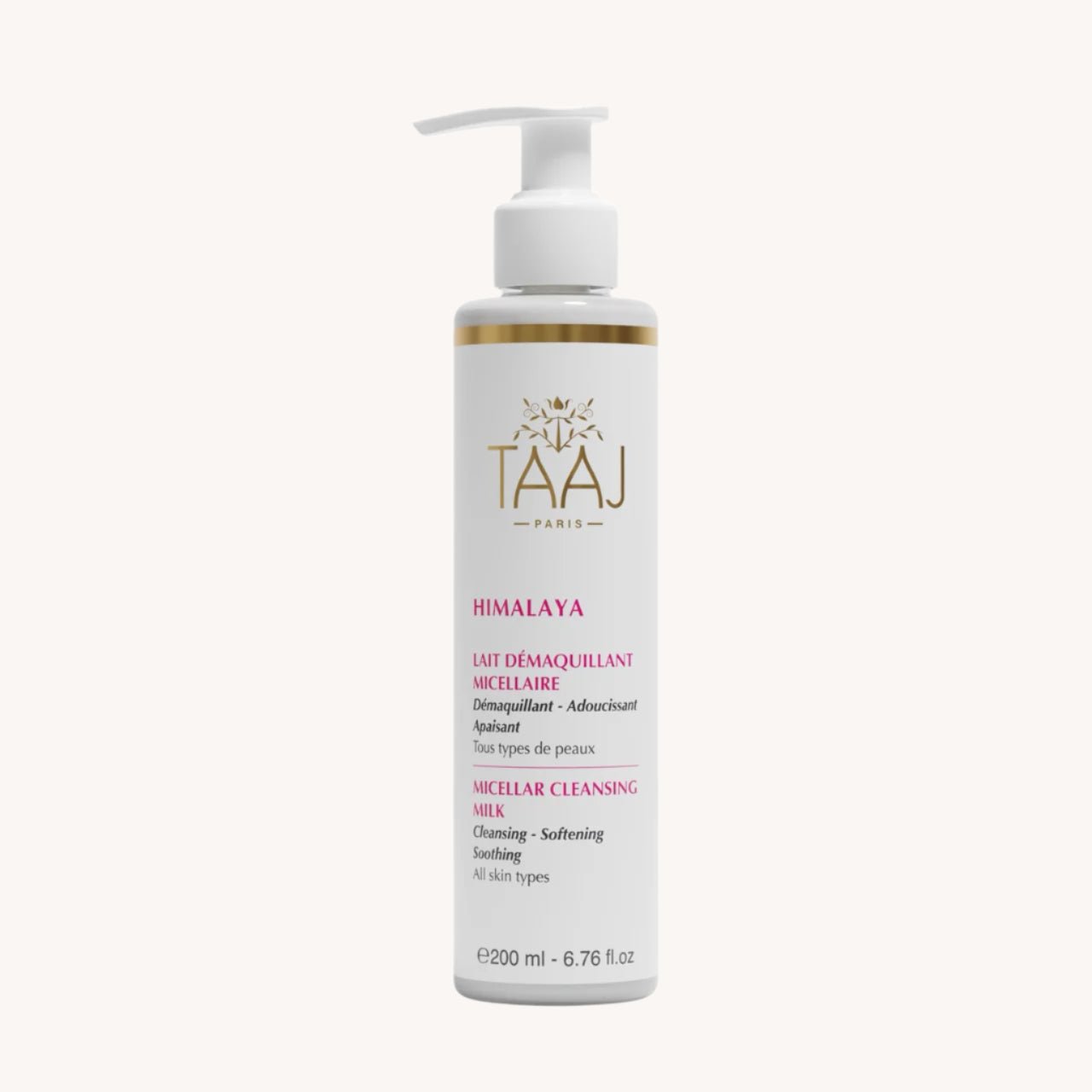 Lait Démaquillant Micellaire - TAAJ PARIS