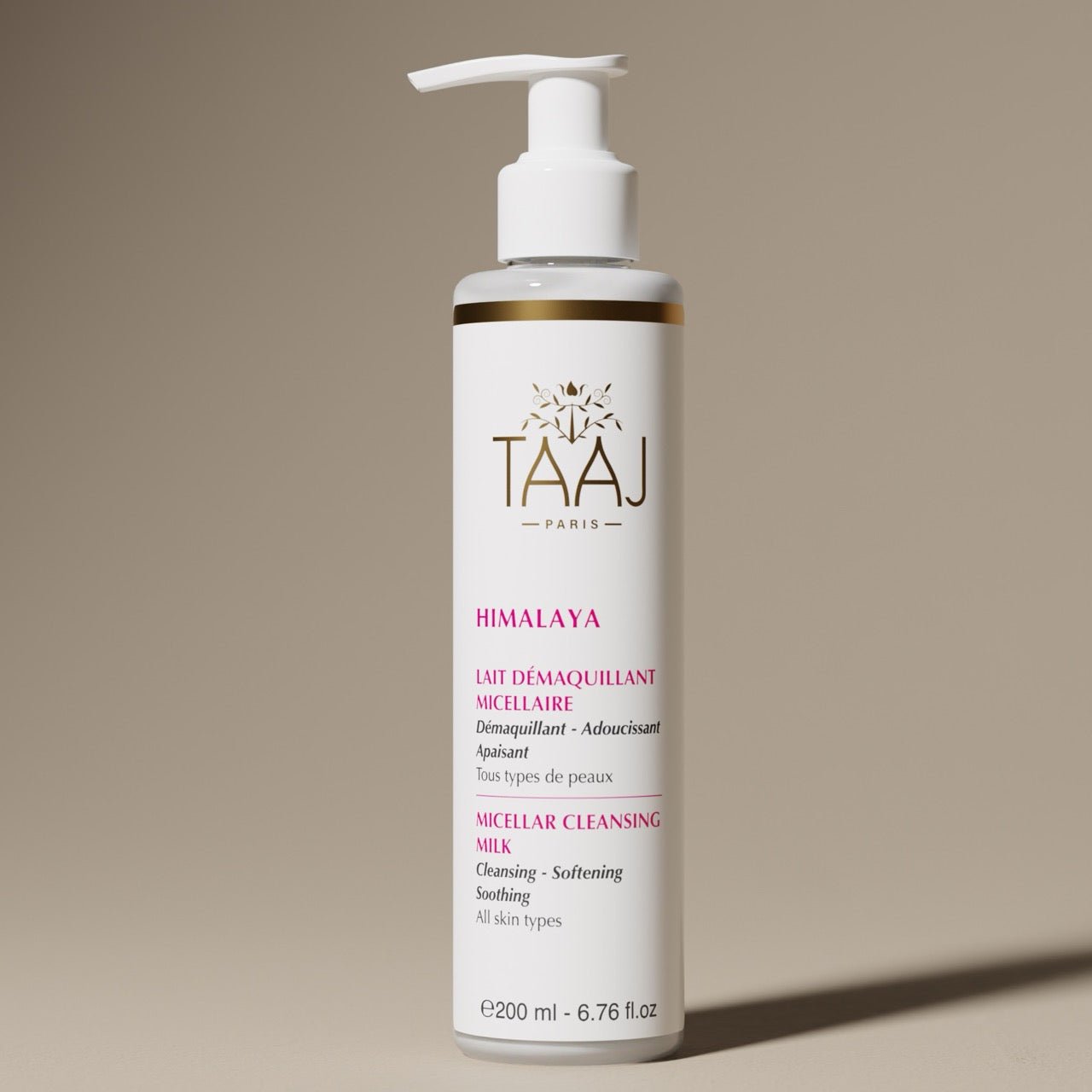 Lait Démaquillant Micellaire - TAAJ PARIS