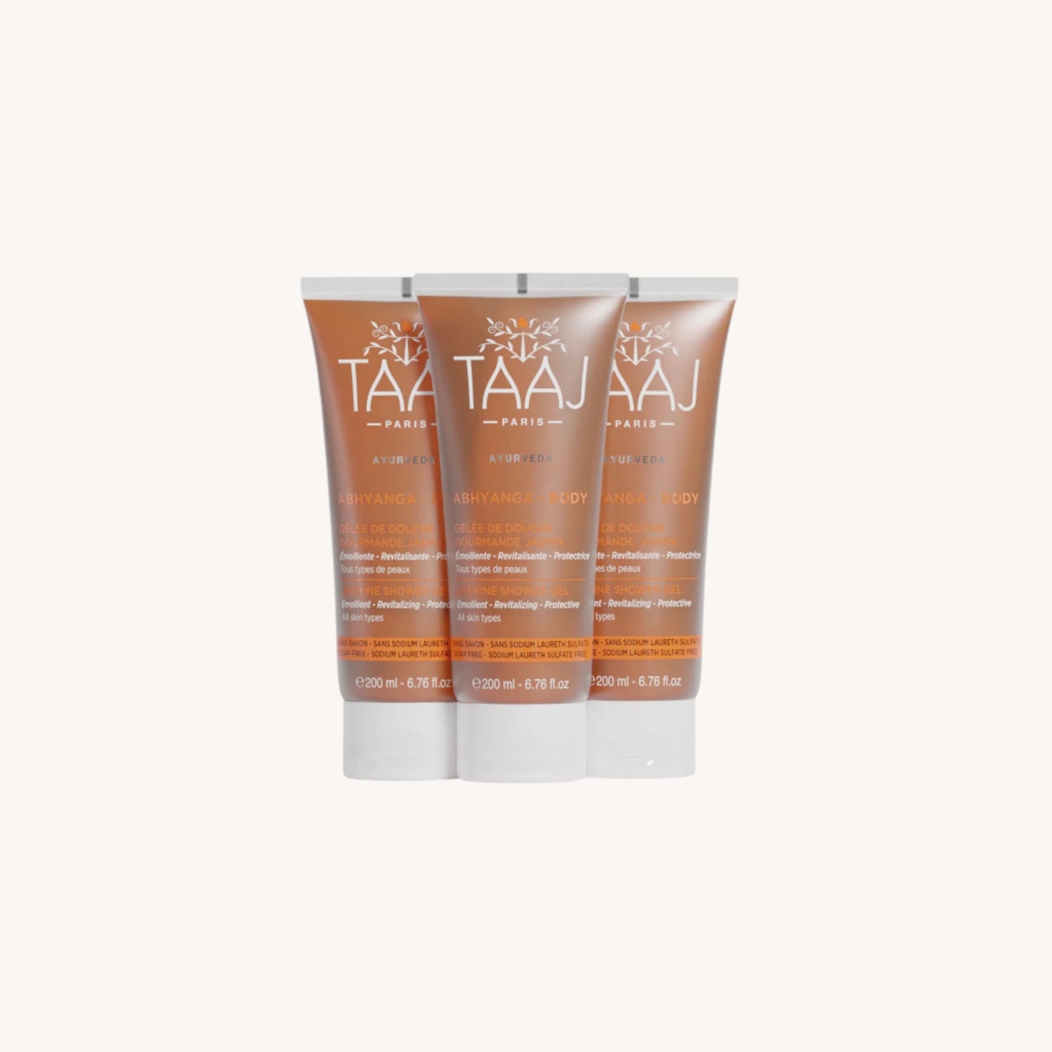 Trio Gelées de douche gourmande jasmin - TAAJ PARIS