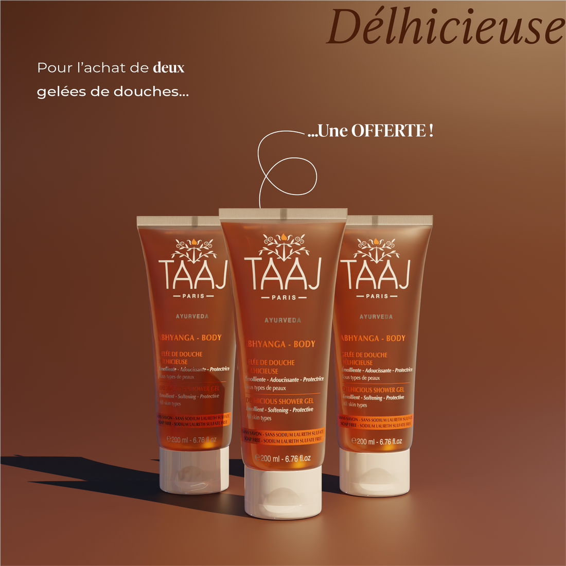 Trio Gelées de douche délhicieuse