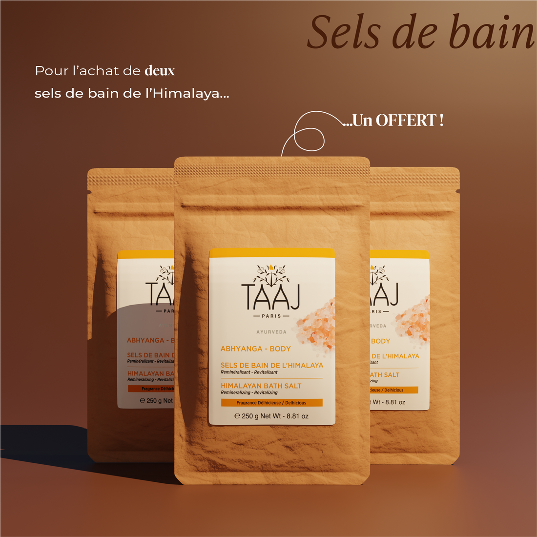 Trio sels de bain de l&