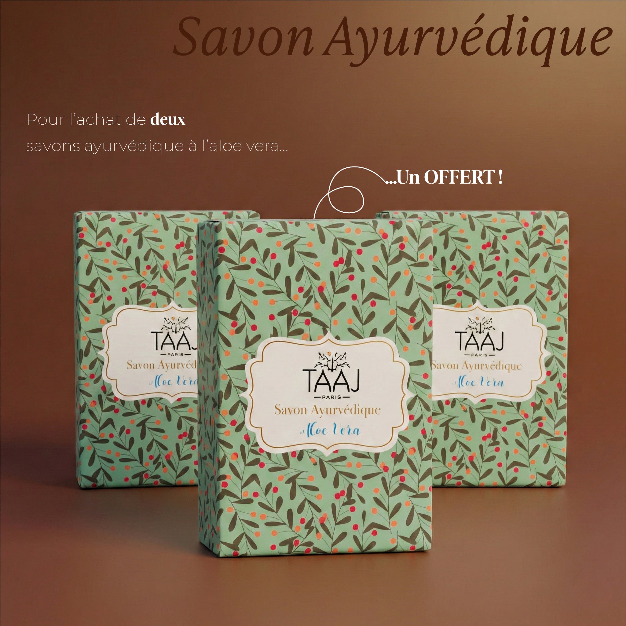 Trio Savons ayurvédique aloe vera