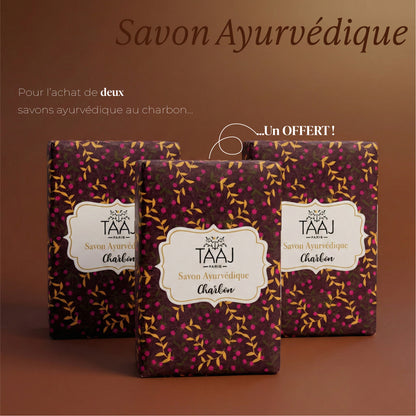 Trio Savons ayurvédique au charbon