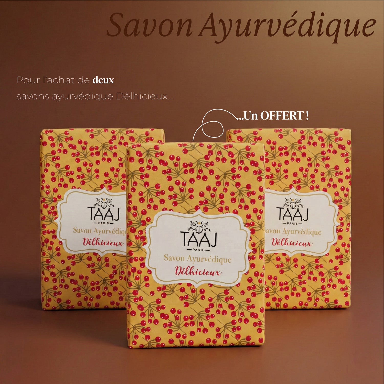 Trio Savon ayurvédique délhicieux
