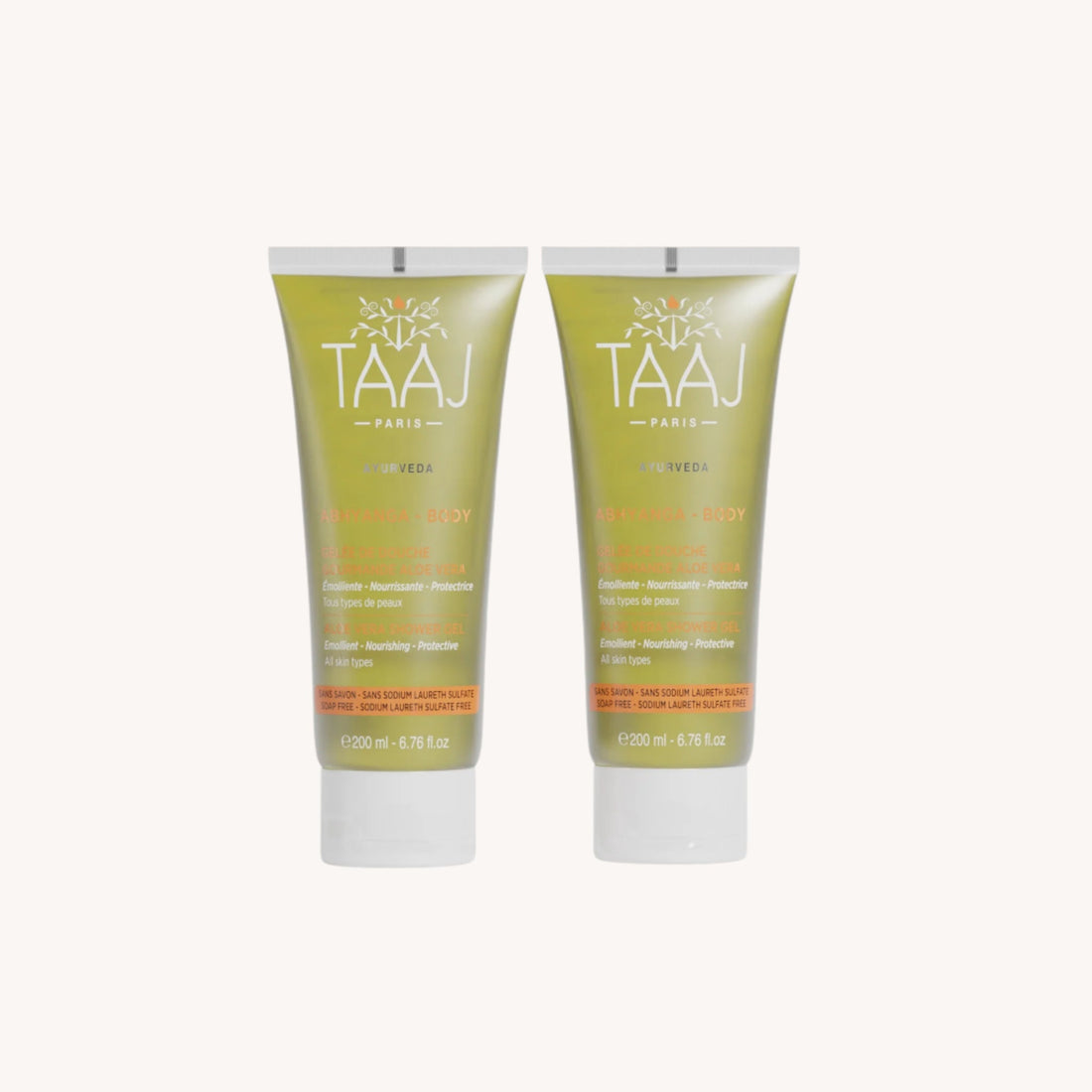 Duo Gelées de douche gourmande aloe vera - TAAJ PARIS