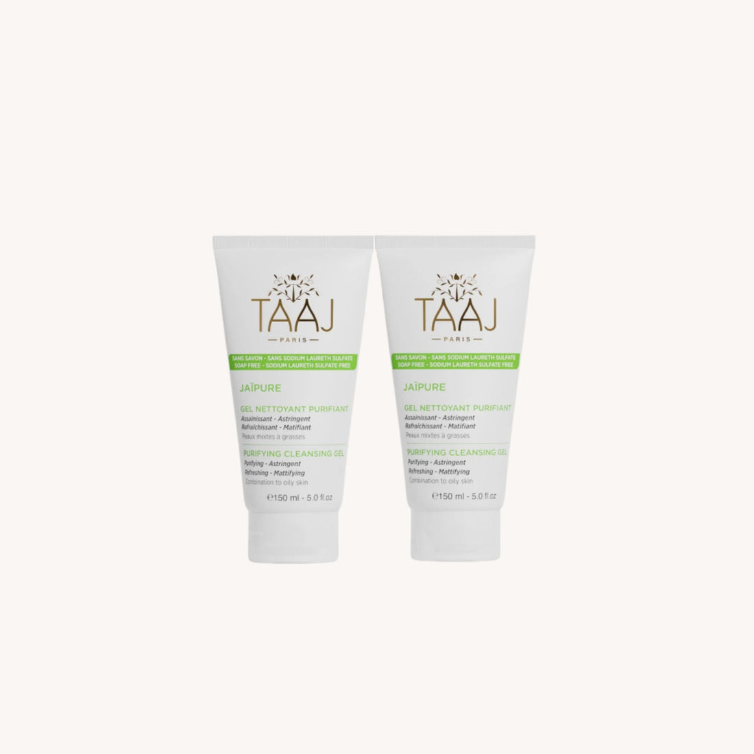 Duo Gels nettoyant purifiant - TAAJ PARIS