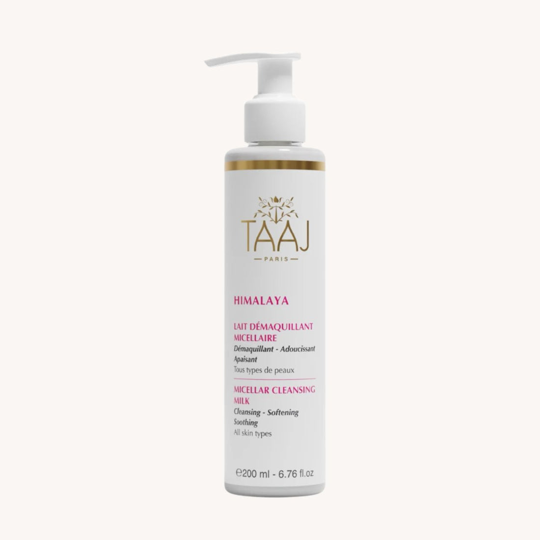 Lait Démaquillant Micellaire - TAAJ PARIS