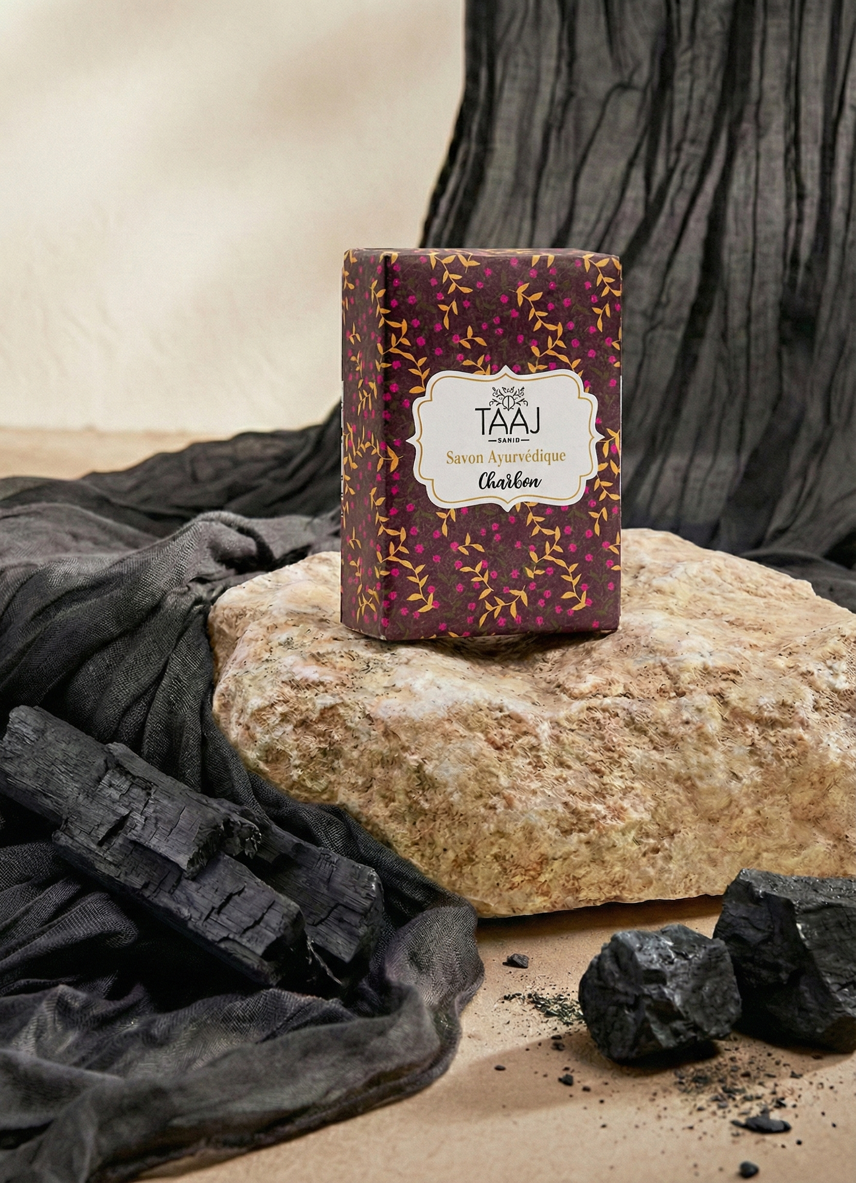 Trio Savons ayurvédique au charbon