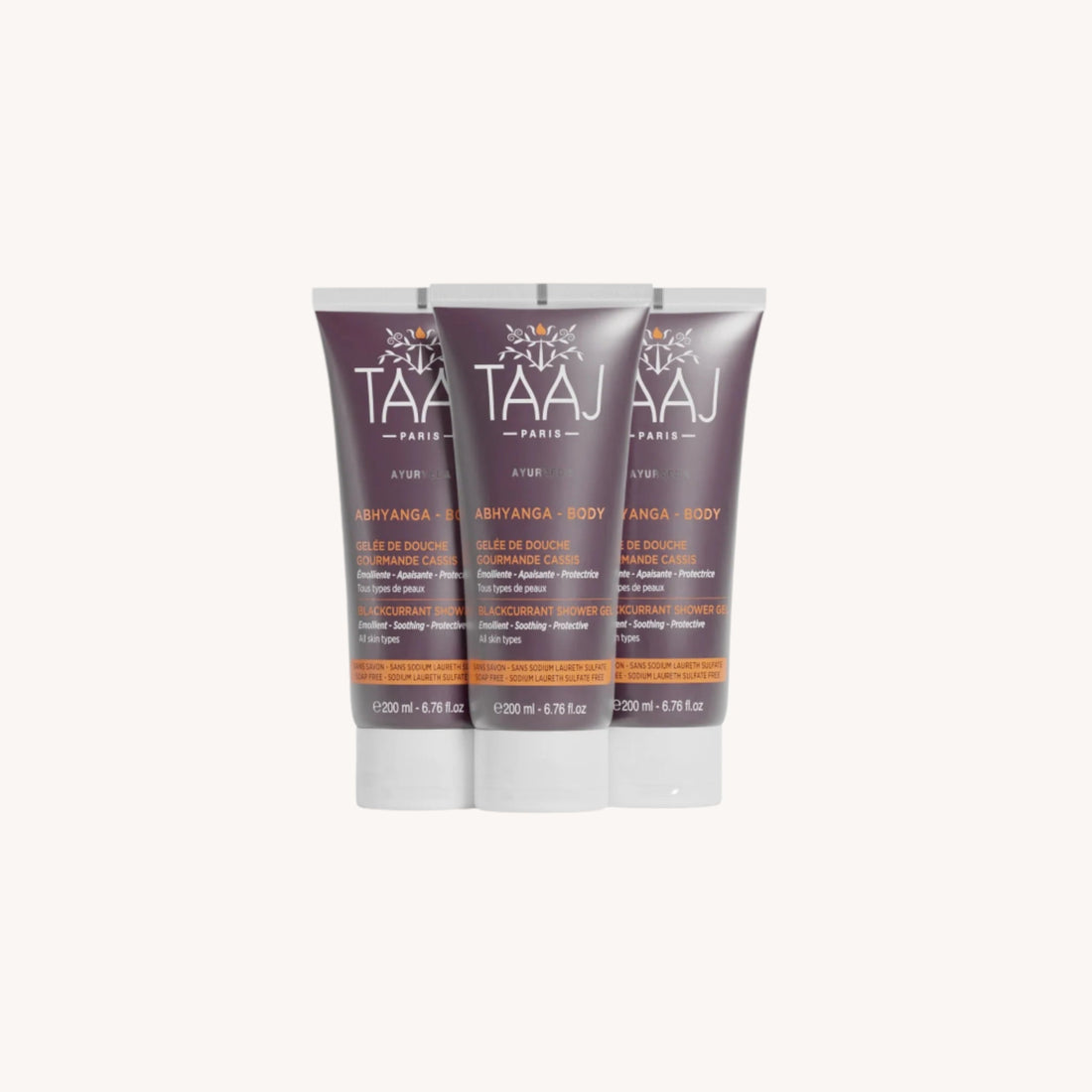 Trio Gelées de douche gourmande cassis - TAAJ PARIS