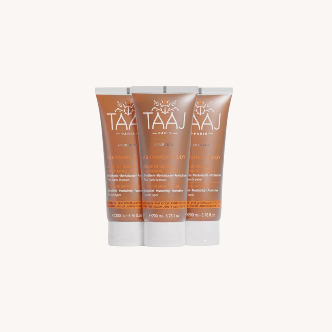 Trio Gelées de douche gourmande jasmin - TAAJ PARIS